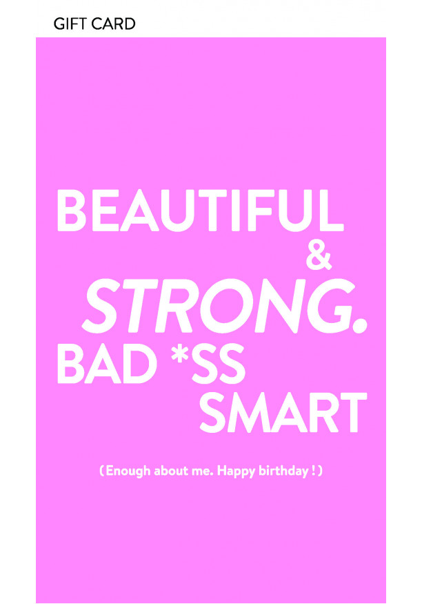 "HAPPY BIRTHDAY SMART GIRL" GIFT CARD